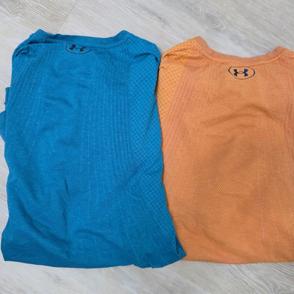 Under Armour Men's Short Sleeve Tees - Blue and Orange - Picture 2 of 5